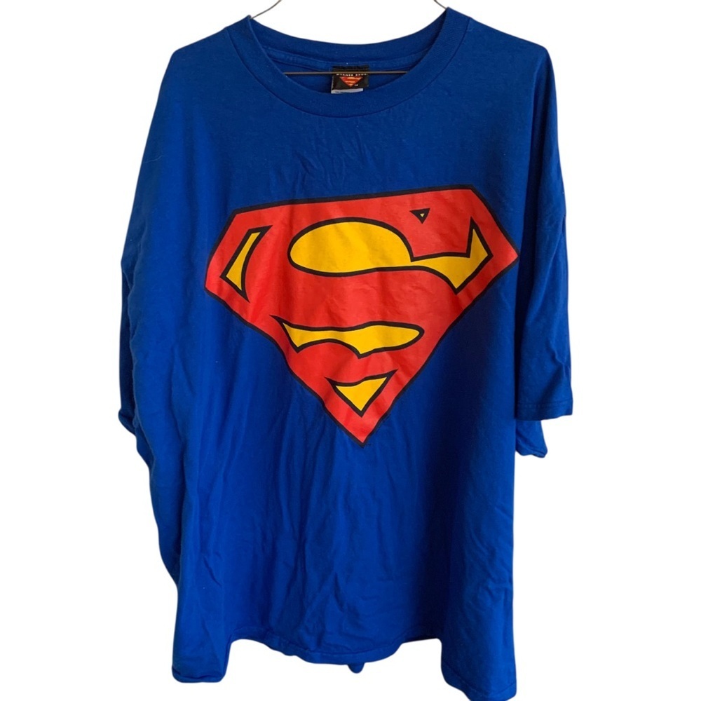 Vintage Y2K 90s Warner Bros. Superman Tee Shirt Size 3XL Comics Superhero